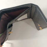 Classic Black Ladies’ PU Leather Trifold Wallet