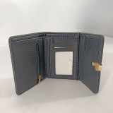 Classic Black Ladies’ PU Leather Trifold Wallet