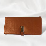 Fashion-Forward Brown Bi-Fold Purse for Ladies