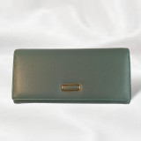 Stylish Dark Green Bi-Fold PU Leather Purse for Women