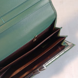 Stylish Dark Green Bi-Fold PU Leather Purse for Women