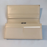 Chic Apricot Bi-Fold PU Leather Purse