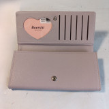 Stylish Purple PU Leather Bi-Fold Purse For Ladies