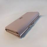 Stylish Purple PU Leather Bi-Fold Purse For Ladies