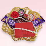 Stylish Wallet Gift Combo with Accessories & Chocolates JNK-6810