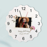 Personalized Birthday Photo Clock with Short Message DKG-252