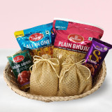Assorted Snacks, Sweets & Dry Nuts Gift Basket