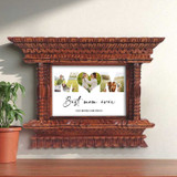 Personalized Akhi Jhyal Frame with 3 Photos – Best Mom Ever DKG-345