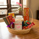 Dhaka Shawl, Mug & Snacks Gift for Mother's Day JNK-6863