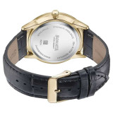 Sonata Wedding Edit Golden Dial Leather Men’s Watch 77166YL01