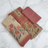 Unstitched Kurta Set Rayon Fabric with Floral Print & Matching Dupatta