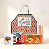 Dhaka Apron, Photo Mug & Coffee Gift Combo SPM-752