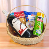 Sweet Wine & Savory Delight Basket SPM-758