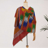 Handwoven Multicolor Dhaka Purbeli Barki Shawl SWL-3256