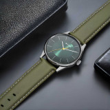 Titan Men's Urban Edge Lustrous Green Dial Leather Watch 1802SL04