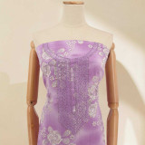 Lavender Unstitched Cotton Kurta Set With Chiffon Dupatta KRT-1297