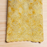 Light Yellow Unstitched Kurta Set with Thread, Potte & Sitara Work KRT-1367