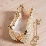 Pearl Embroidered Party Handbag with Adjustable Strap BG-1583