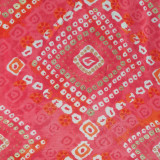 Raspberry Pink Cotton Unstitched Kurta Set with Rajasthani Bandhani Print KRT-1346