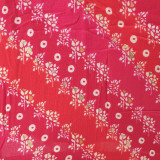 Pink & Red Dual Unstitched Cotton Kurta Set with Floral Print & Jari Work KRT-1315