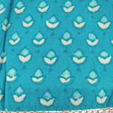 Blue Unstitched Cotton Kurta Set with Floral Print & Pote Embroidery KRT-1353