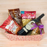 Snacks Gift Box with Red Wine 750ml & Dry Nuts JNK-6922