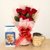 Charming Roses, Lindt Delight & Mug Set SPM-766