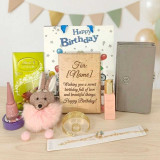 Elegant Birthday Gift Set with Chocolates, Jewelry & Bunny Keyring SK-2396