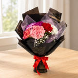 Elegant 6 Mixed Carnations Bouquet