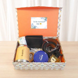 Classic Gentleman Gift Set with Wallet, Belt & Fragrance SK-2403