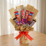 Sweet Chocolate Bouquet Hamper – KitKat, Snickers & Chocofun Combo