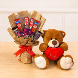 Cute Teddy & Chocolate Love Surprise Gift Set DKG-659
