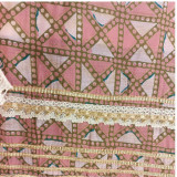 Ready-Made Cotton Peach Kurta Set with Jari Work (XL Size) KRST18