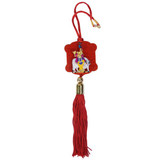 Krishna With Cow Designed Car Hanging