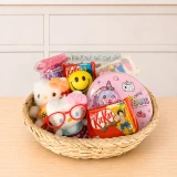 Cute Accessories, Piggy Bank & Chocolates Gift for Her