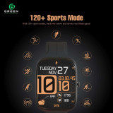 Green Combo Earbuds & Metallic Smartwatch GLE-CB-8