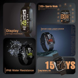 Green Combo Earbuds & Metallic Smartwatch