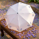 Lightweight Fashion Umbrella with Elegant Flower Design SK-2453