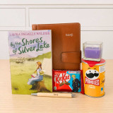 Personalized Notebook & Pen Gift Set with Snacks & Candle for Her JNK-6980