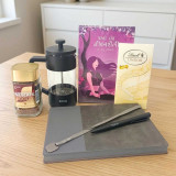 Inspirational Reading & Coffee Gift Hamper with Personalized Pen & French Press Pot SK-2472
