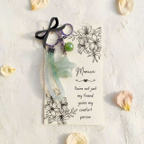 Keychain & Personalized Card Gift for Friend JNK-7003