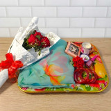 Graceful Glow Festive Delight Tray with Saree & Beauty Accessories SK-2534