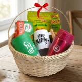 Tea Time Gift Basket with Vacumm Mug JNK-7037