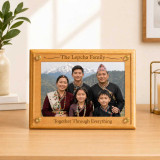 Elegant Personalised Wooden & Acrylic Family Photo Frame Plaque SK-2558