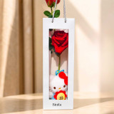Hello Kitty Keychain & Artificial Rose Gift Bag JNK-7045