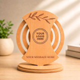 Wooden Ganesh Themed Calendar with Personalize Logo & Message