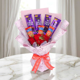Chocolate & Rose Delight Bouquet JNK-7082