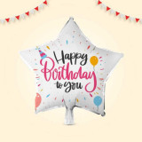 Happy Birthday To You Printed Star Shape Balloon SPM-788