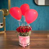 Rose & Balloon Surprise Gift Box JNK-7095