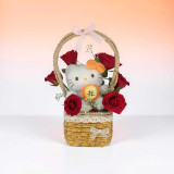Rose & Hello Kitty Keychain Gift Basket JNK-7102